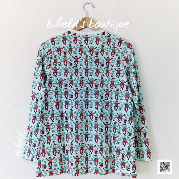 Roller Rabbit Monkey Mas Pajamas in Mint Green Size Small (S) Brand New NWT - Picture 8 of 17